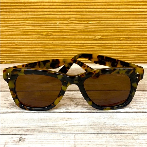 New KOMONO Women’s sunglasses Brown tortoise wayfarer - Picture 11 of 16